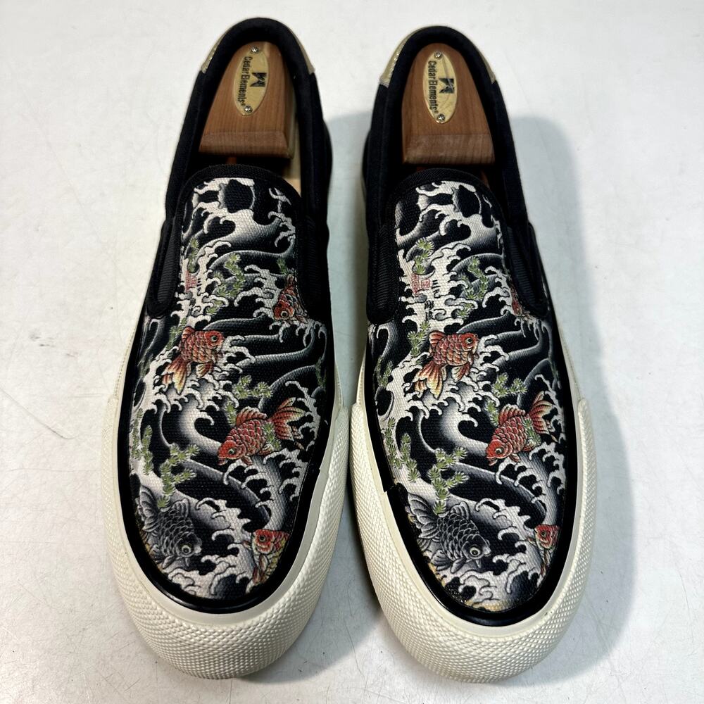 WORN ONCE Vans x Ubiq Three Tides Tattoo Slip-On Summer 2018 Kingyo Nami RARE 8